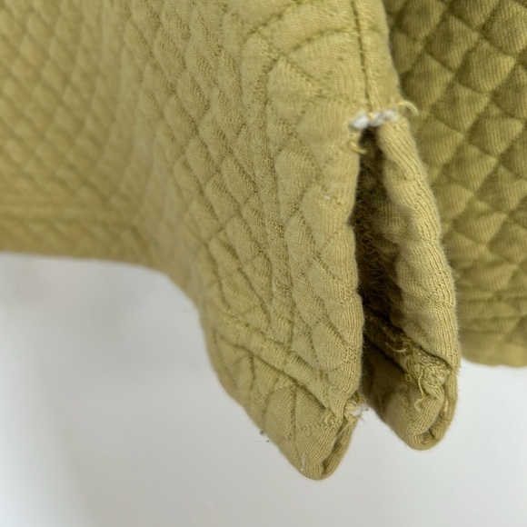 Russ Berens Malibu Vintage Waffle Weave Women’s Size M Chartreuse Pullover Top - Picture 7 of 13